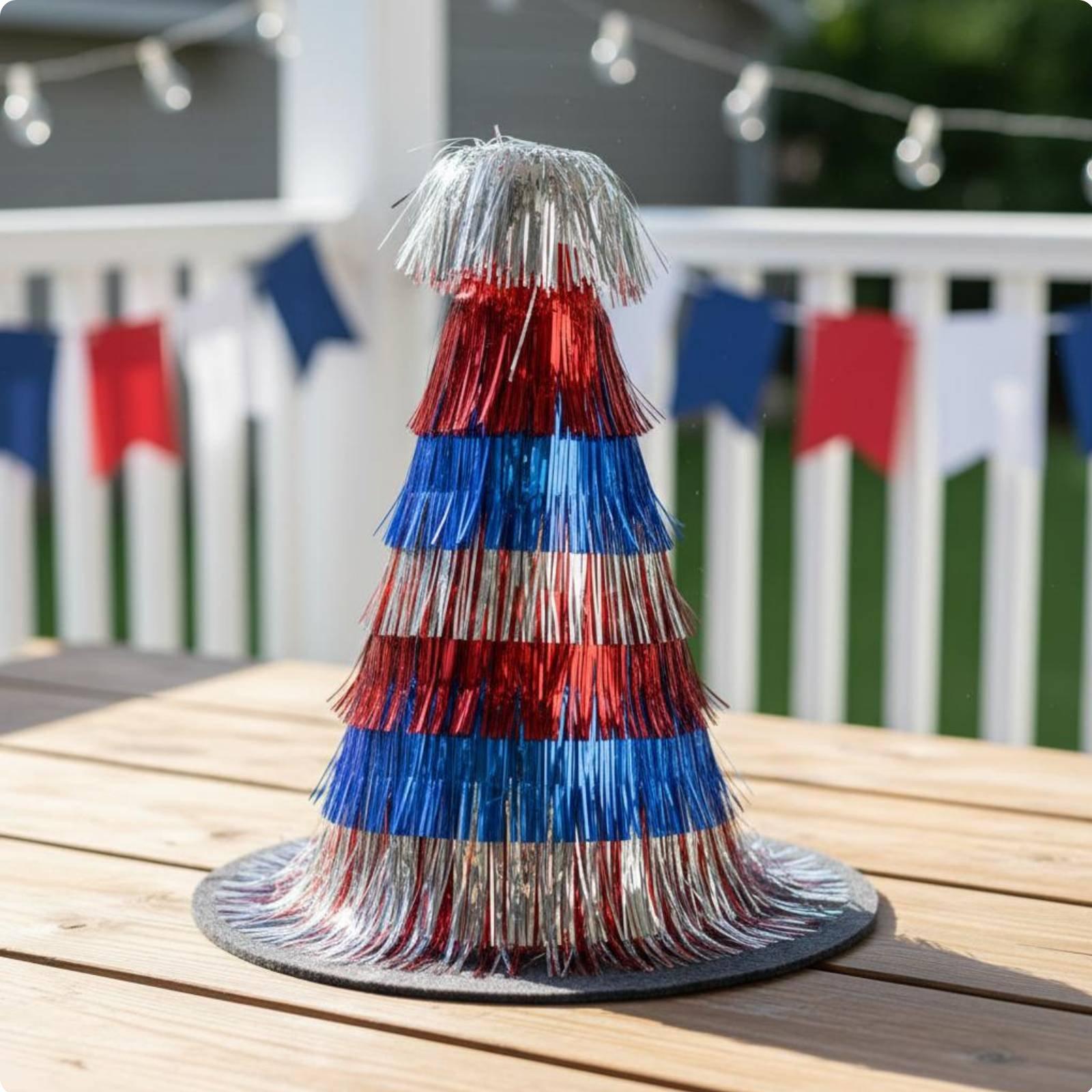 弾力性のあるあご紐付き、きらめく装飾が施された、メモリアルデ - Party Hat Cone のレビューと価格