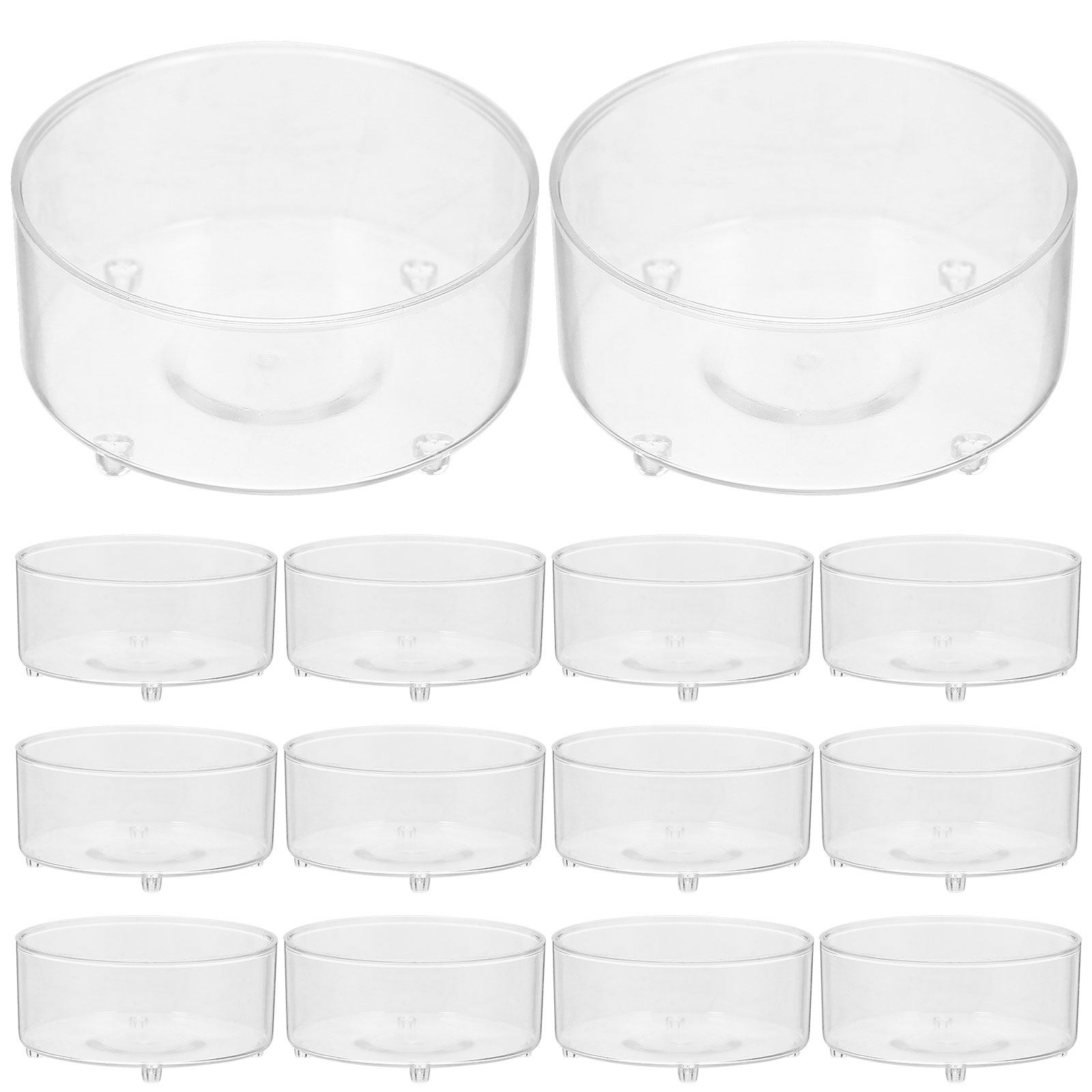 ティーライトキャンドル用プラスチックカップ50個セット 透明 - Event Suppliers のレビューと価格