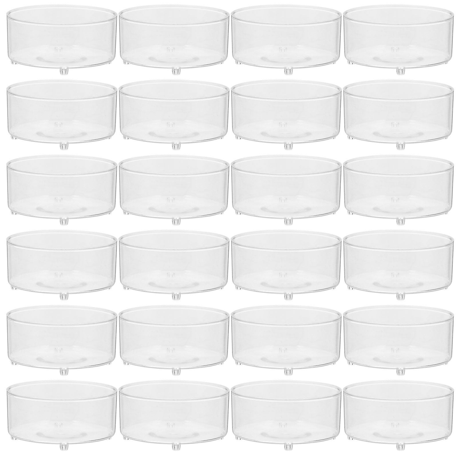 ティーライトキャンドル用プラスチックカップ50個セット 透明 - Event Suppliers のレビューと価格