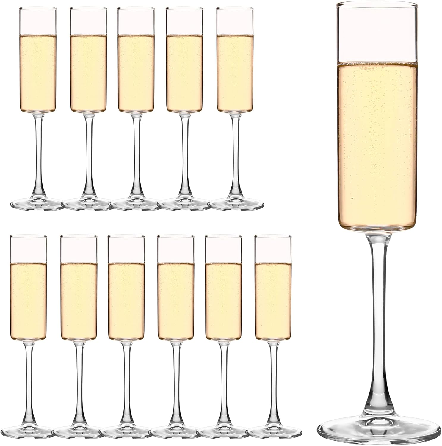 クリスタル製シャンパングラス12本セット - 185ml/6 - Event Suppliers のレビューと価格